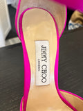 Pre Loved Jimmy Choo Socorie 120 Platform Heels UK 4.5 - Pre Loved Jimmy Choo Fuchsia Bonny Bag