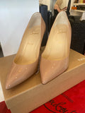 Pre Loved Christian Louboutin Pigalle 85 Nude Patent  UK5.5 (excellent)