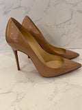 Pre Loved Christian Louboutin Nude Patent Heels uk3.5 **RESERVED ME**