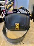 Pre Loved Mulberry Mini Sadie bag in black leather (excellent)