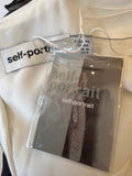 Pre Loved Self Portrait White Lace & Crystal Mini Dress UK 10 (New)