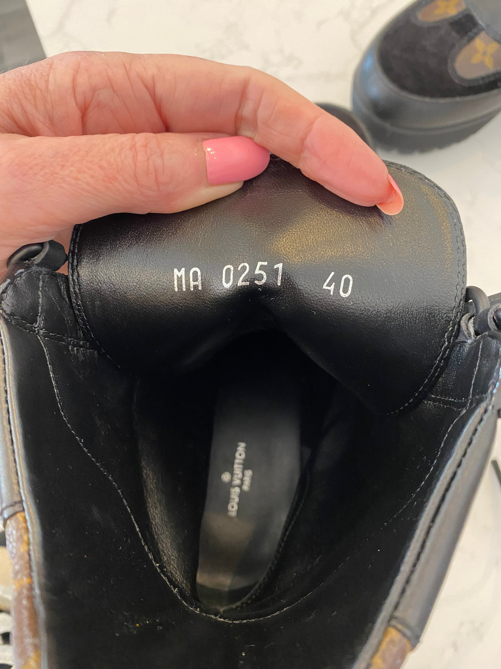 Pre Loved Louis Vuitton Laureate Monogram Desert Boot uk7 (as new)