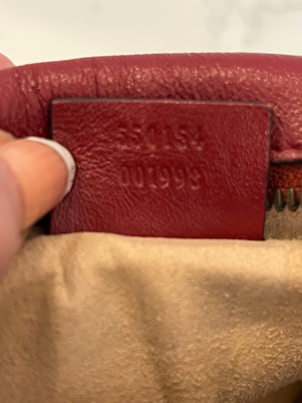 Pre Loved Gucci GG Marmont Matelasse Round Shoulder/Crossbody in Deep Red