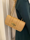 Pre Loved Ferragamo Gancini Tan Leather Shoulder Bag (excellent)