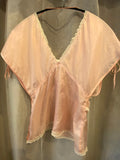 Pre Loved Prada Pink Silk Sheer Top Size 42 uk8-10