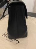 Pre Loved Mulberry Seaton in Black Grained Leather - EXCELLENT
