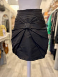 Pre Loved Prada Black Bow Detail Short Skirt size 44 uk 12