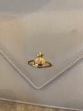 Vivienne Westwood Grey Leather Clutch Bag