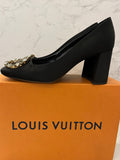 Pre Loved Louis Vuitton Madeline Satin & Crystal Heels UK 5 **RESERVED**