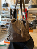 Chanel Chocolate Bar Tote in Brown with Silver Hardware