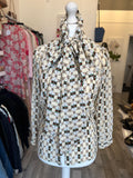 Pre Loved Gucci Magnolia Silk Blouse uk10 New **reserved**