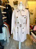 Pre Loved Burberry Pale Pink Trench Coat UK12
