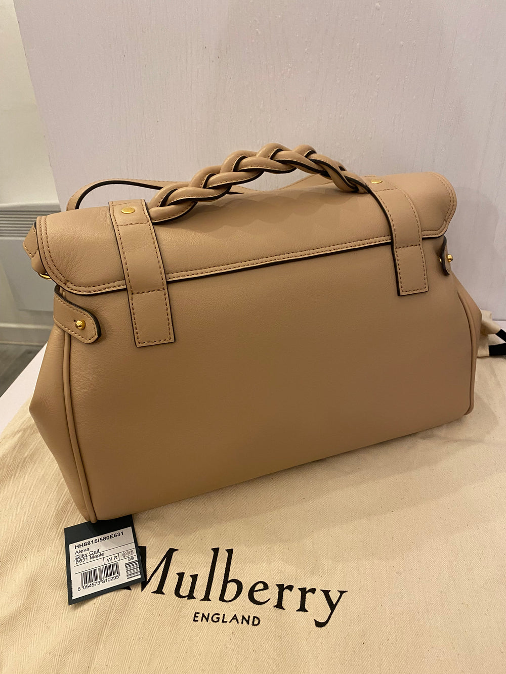 Pre Loved Mulberry Alexa in Maple Silky Calf Leather (as new) **reserved JW**