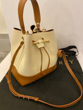 Pre loved Strathberry Lana Osette Vanilla & Tan Bucket Bag (excellent)