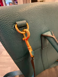Mulberry Bayswater with Strap in Ocean Green Grained Leather