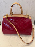 Pre Loved Louis Vuitton Brea Monogram Vernis Red Patent Bag (excellent)