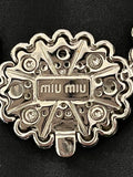 Pre Loved Miu Miu Crystal Necklace, Bracelet & Earrings