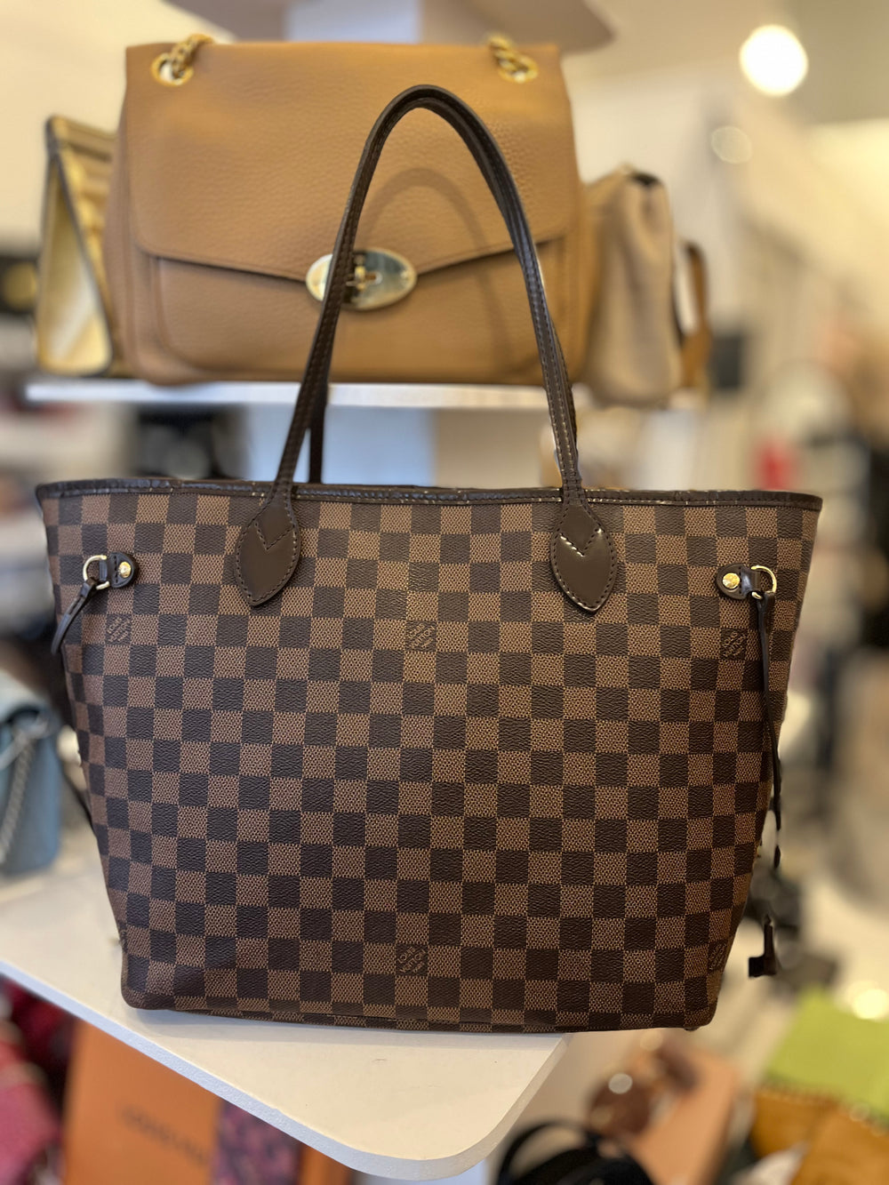 Pre Loved Louis Vuitton Vintage Damier Ebene Neverfull MM