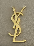 Pre Loved Saint Laurent Medium Kate Crossbody Bag in Beige with Gold Tone Hardware (excellent)