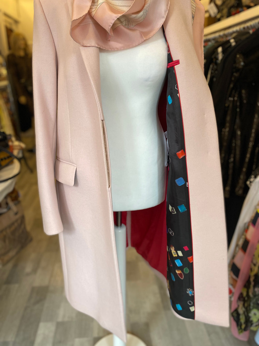 Pre Loved Paul Smith Blush Wool & Cashmere Coat