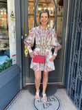 Pre Loved Zimmerman Multicoloured Linen Dress UK 6