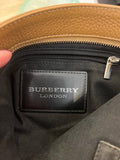 Pre Loved Burberry Leather Crossbody Messenger Bag