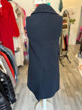 See by Chloe Long Navy Wool Duffle Gilet Fr36 UK 8