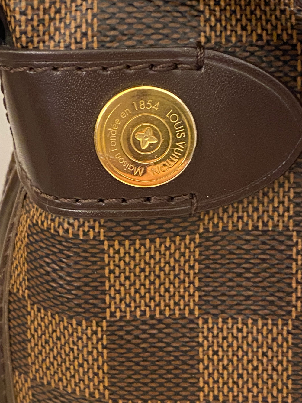 Pre Loved Louis Vuitton Duomo Handbag in Damier Ebene Coated Canvas (excellent)