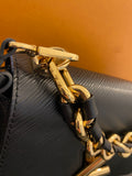 Louis Vuitton Chunky Chain Twist MM in Black Epi Leather