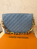 Pre Loved Louis Vuitton Coussin MM in Light Blue (as new)