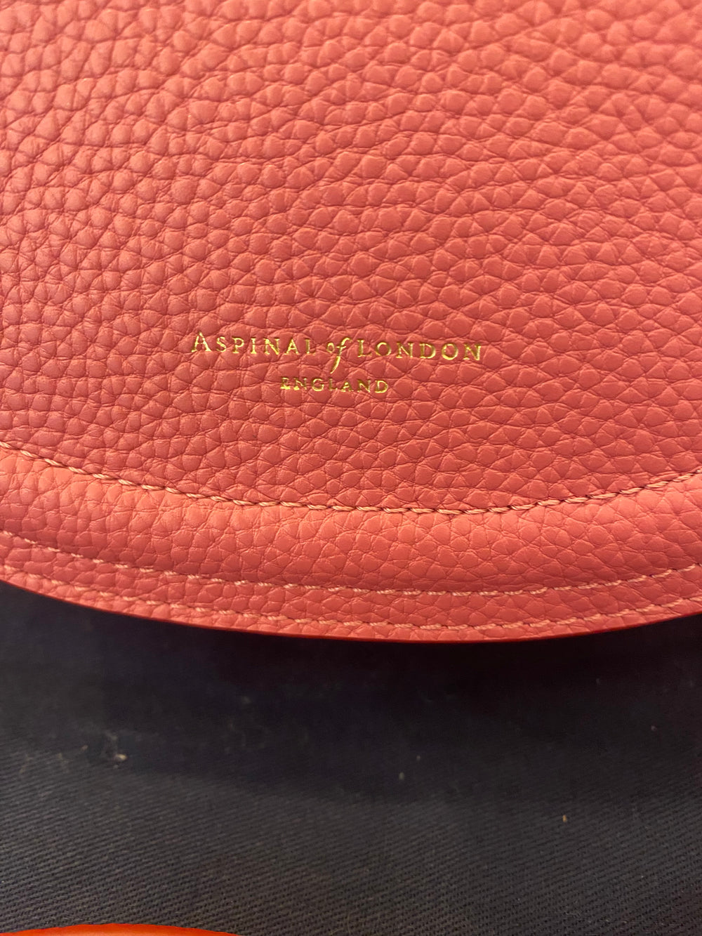 Pre Loved Aspinal of London Small Stella Satchel in Deep Rose - As New