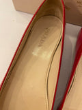 Pre Loved Prada Red Patent Ballet Flats uk7