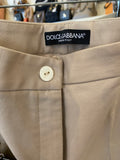 Pre Loved Dolce & Gabbana Beige Trousers Size 42, uk10 (new)