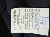 Pre Loved Viktor & Rolf Silk Button Front Dress Bell Sleeves