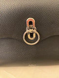 Pre Loved Mulberry Seaton in Black Grained Leather - EXCELLENT