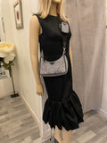 Pre Loved Prada Crystal Embellished Re-Edition 2005 Crossbody Bag (as new)