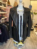Barbara Bui Black Leather Jacket Size FR 38 UK 10