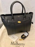 Pre Loved Mulberry Small Zipped Bayswater in Black  (as new)