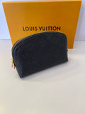 Pre Loved Louis Vuitton Cosmetic Pouch Empreinte Blue