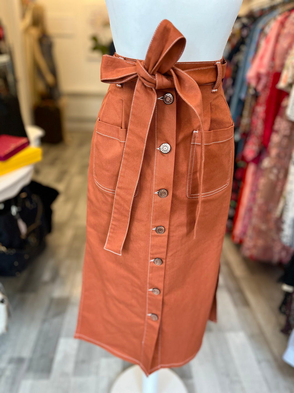 Pre Loved See by Chloe Button Front Skirt