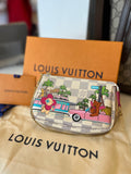 Louis Vuitton 2021 Damier Azure Christmas Animation Hollywood Mini Pochette Accessoires