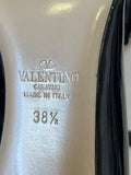 Pre Loved Valentino Garavani Black Patent Bow Heels UK 5.5