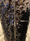 Pre Loved Alex Perry Black Sequin Dress uk8