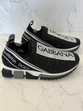 Pre Loved Dolce & Gabbana Diamanté Crystal Trainers uk5