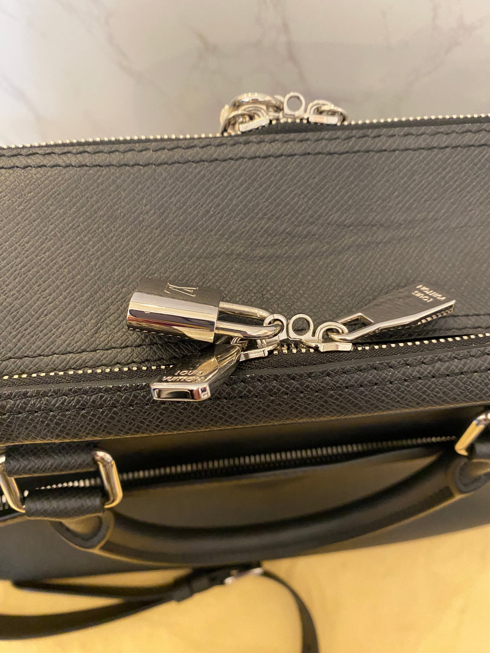 Pre Loved Vintage Louis Vuitton Black Epi Briefcase/Weekend Bag (excellent)