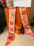Hermes Funny Ice Cream Silk Twilly