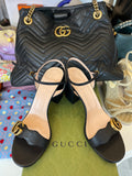 Pre Loved Gucci Marmont Sandals Block Heels UK 7