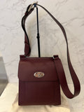 Pre Loved Mulberry Small Antony in Black Cherry (New)