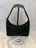 Pre Loved Prada Re-Edition 2000 Nylon Mini Bag in Dark Green