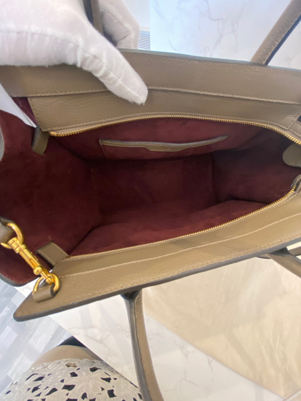 Pre Loved Mulberry Small Zipped Bayswater in Clay - NEW